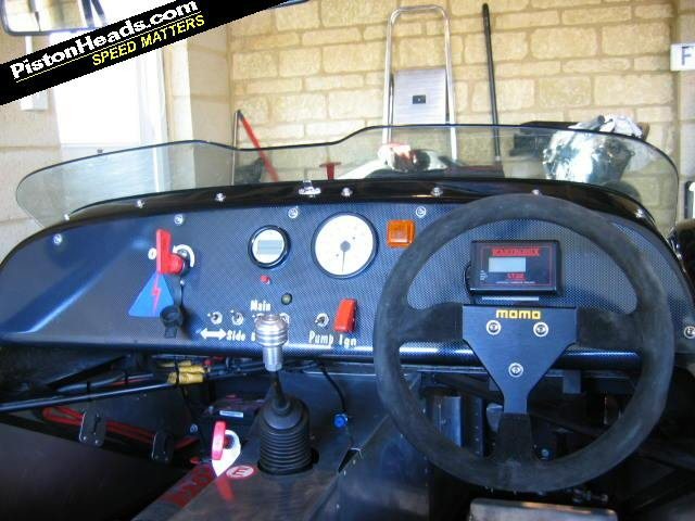 Typical dash layout on a procomp LA race car.